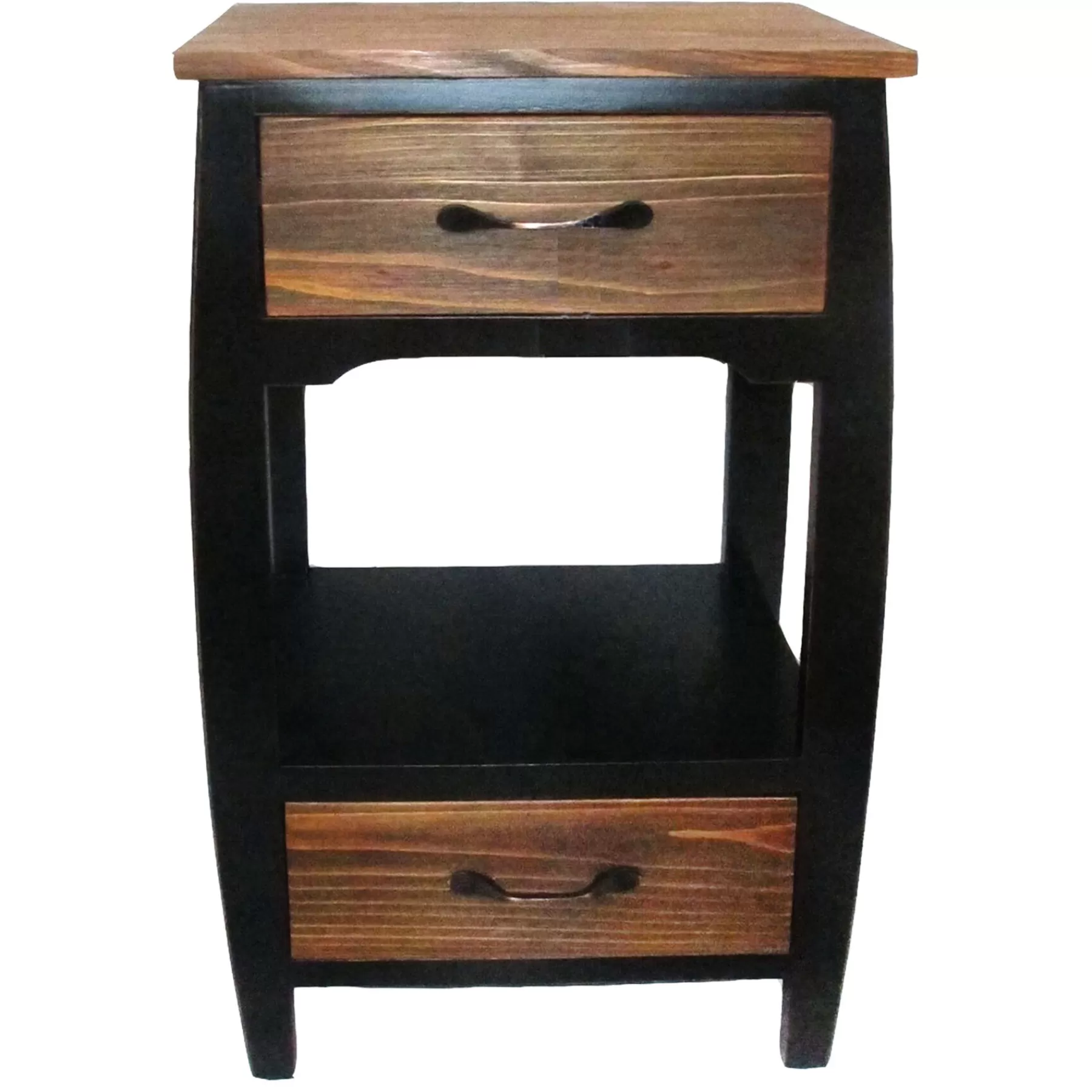 2 Drawer 1 Shelf Wood Side Table Fashion^* Discount