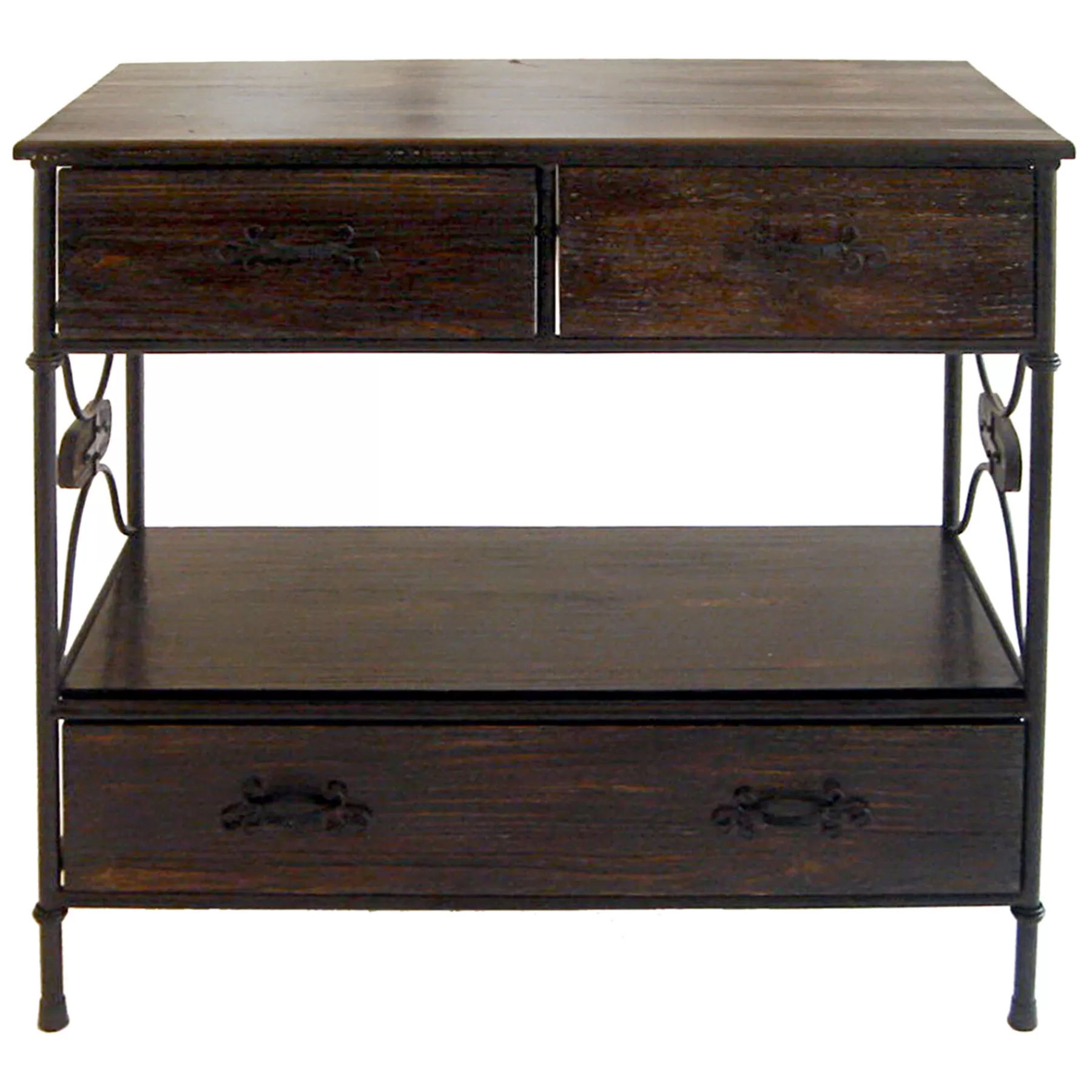 3 Drawer Wood Side Table Bargain Sale^* Best