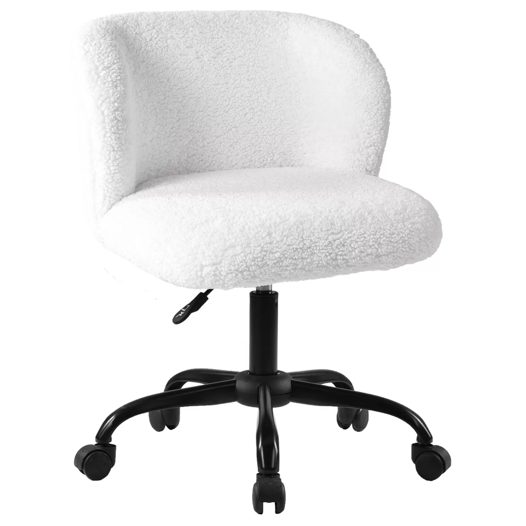 Aubrey White Sherpa Office Chair Featured^* Discount