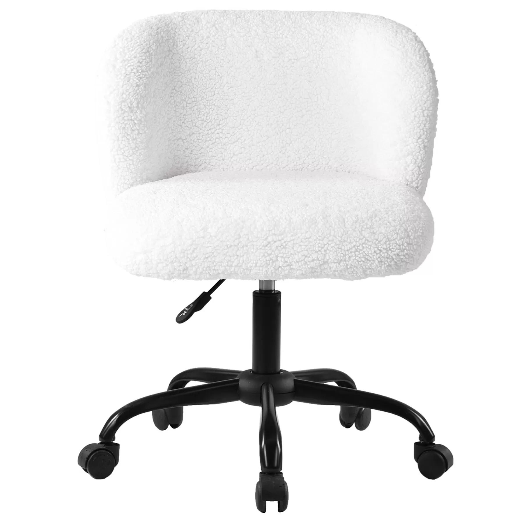 Aubrey White Sherpa Office Chair Featured^* Discount