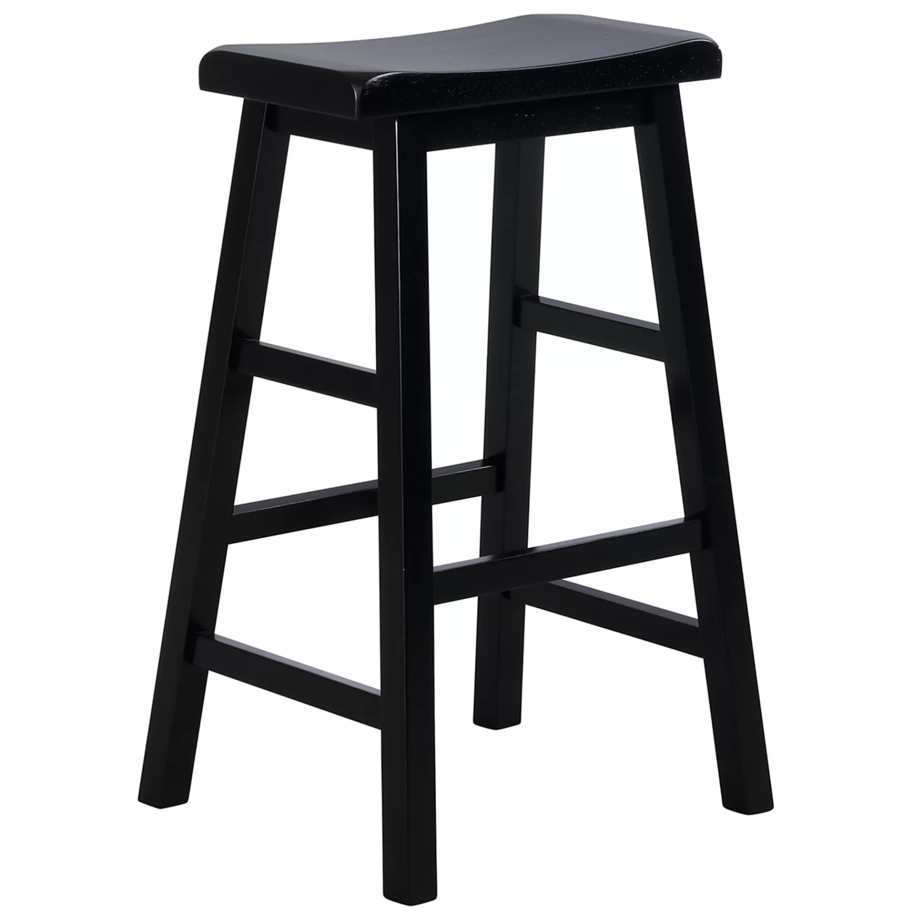 Black Saddle Backless Barstool, 29 Promotion^* Flash Sale