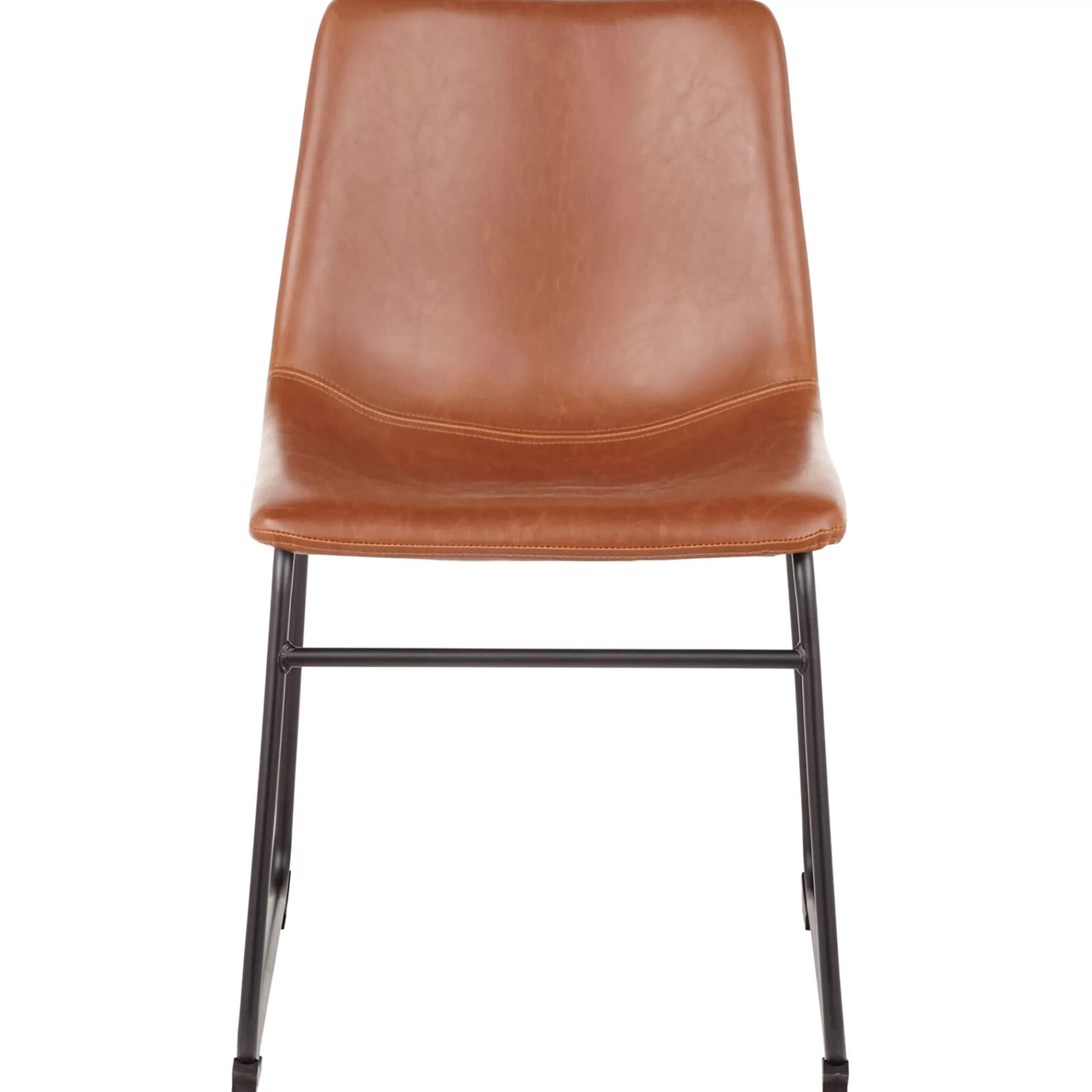 Drake Modern Industrial Dining Chair, Cognac Clearance^* Fashion