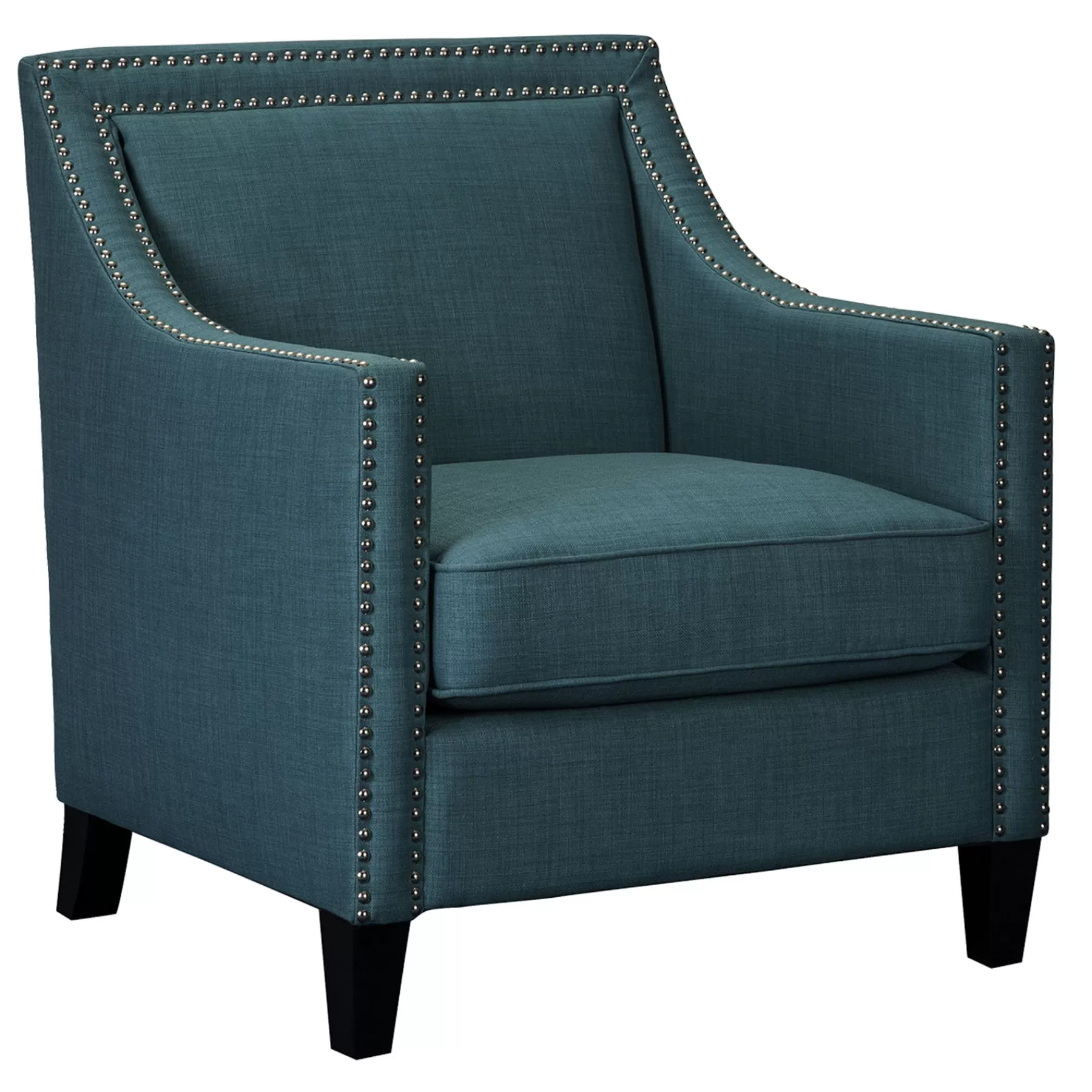 Erica Teal Accent Chair With Nailhead Trim Low Price^* Hot