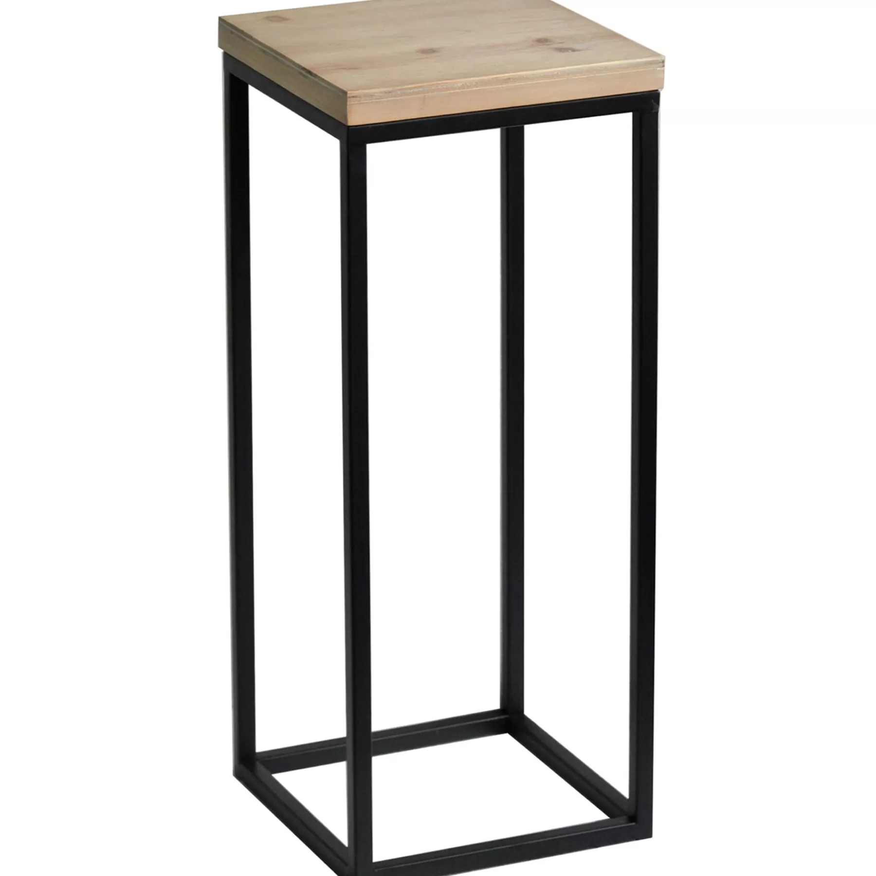 Fiona Wood Top Plant Stand With Metal Base, Small Outlet^* Store