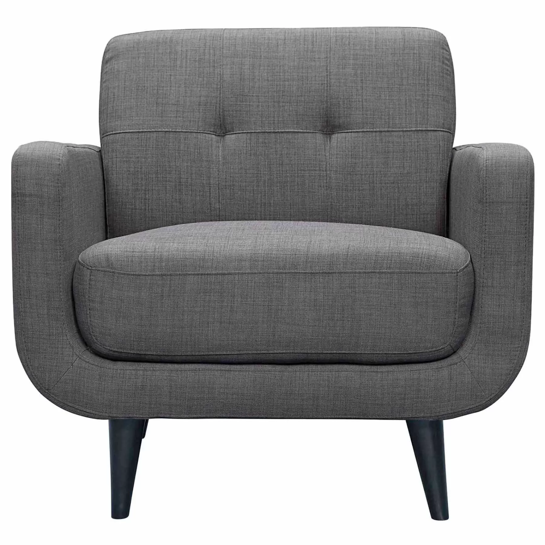 Hadley Tufted Back Accent Chair, Charcoal Grey Flash Sale^* Discount