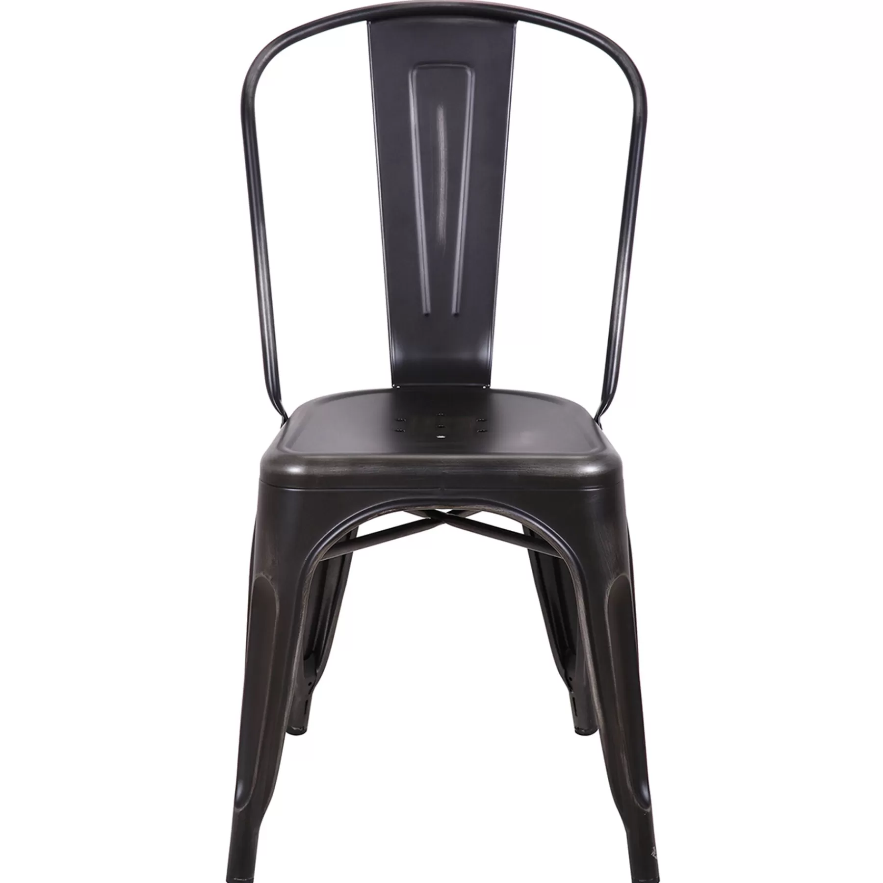 Honeybloom Idris Black Metal Dining Chair Good Quality^* Clearance