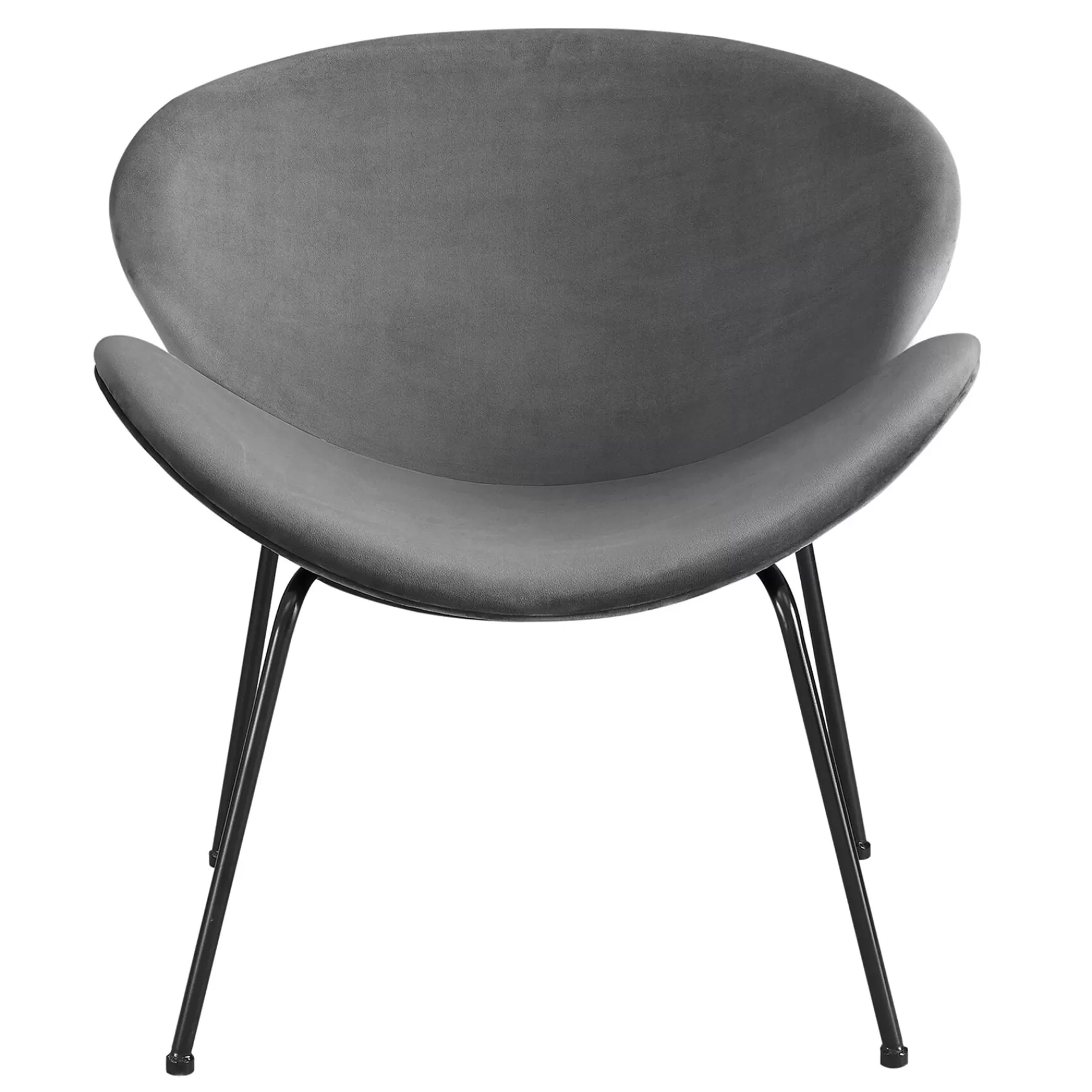 Jagger Chair With Black Metal Legs, Grey Exquisite Gifts^* Store