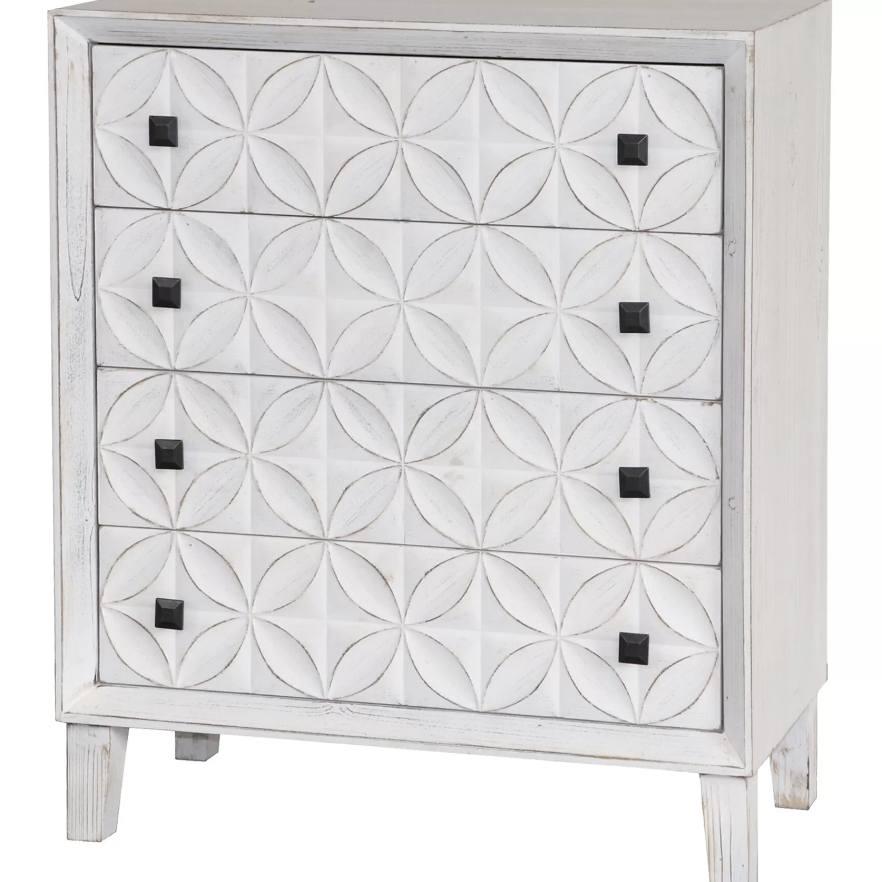 Laci White 4 Drawer Cabinet Fashion^* Sale