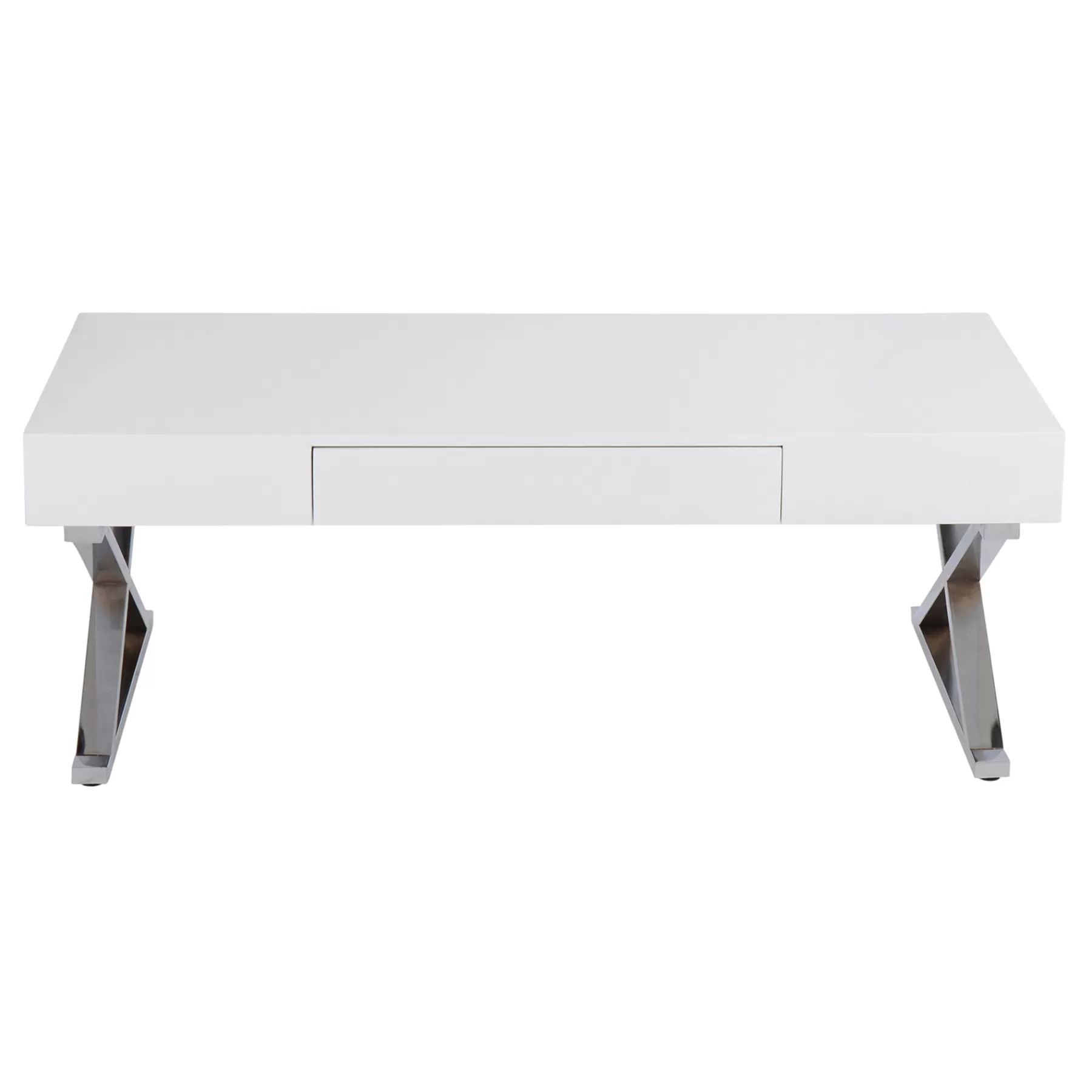 Laila Ali Astrid White Coffee Table Cheaper^* Online