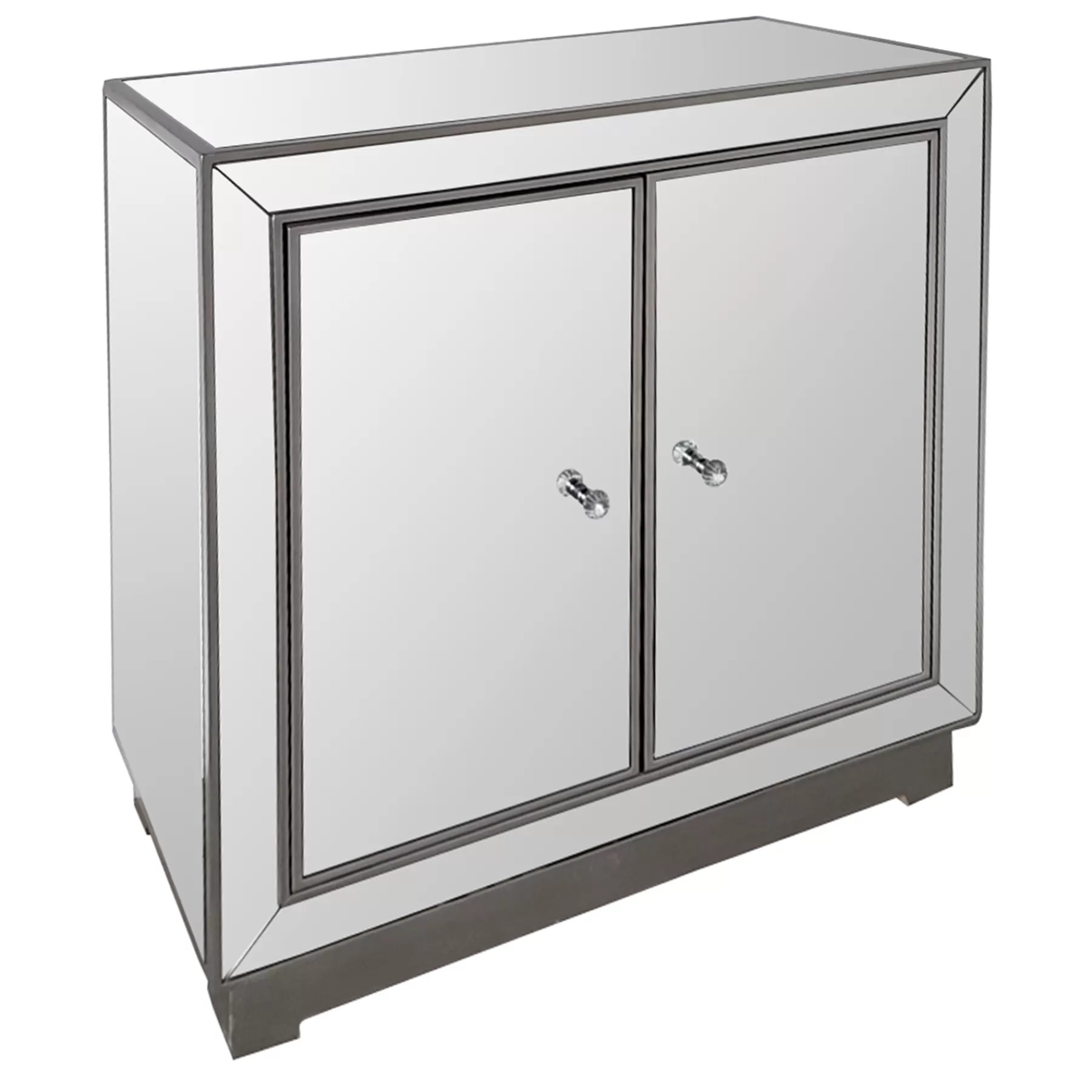 Laila Ali Modern Living 2-Door Mirrored Cabinet Fashion^* Best