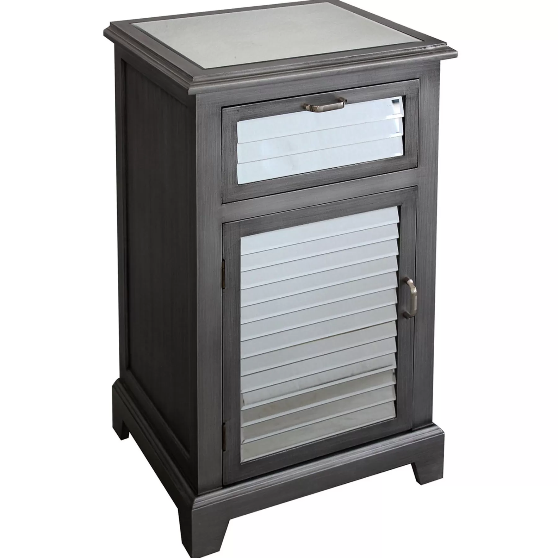 Laura 1 Drawer 1 Door Shutter Mirror Cabinet Featured^* Cheap