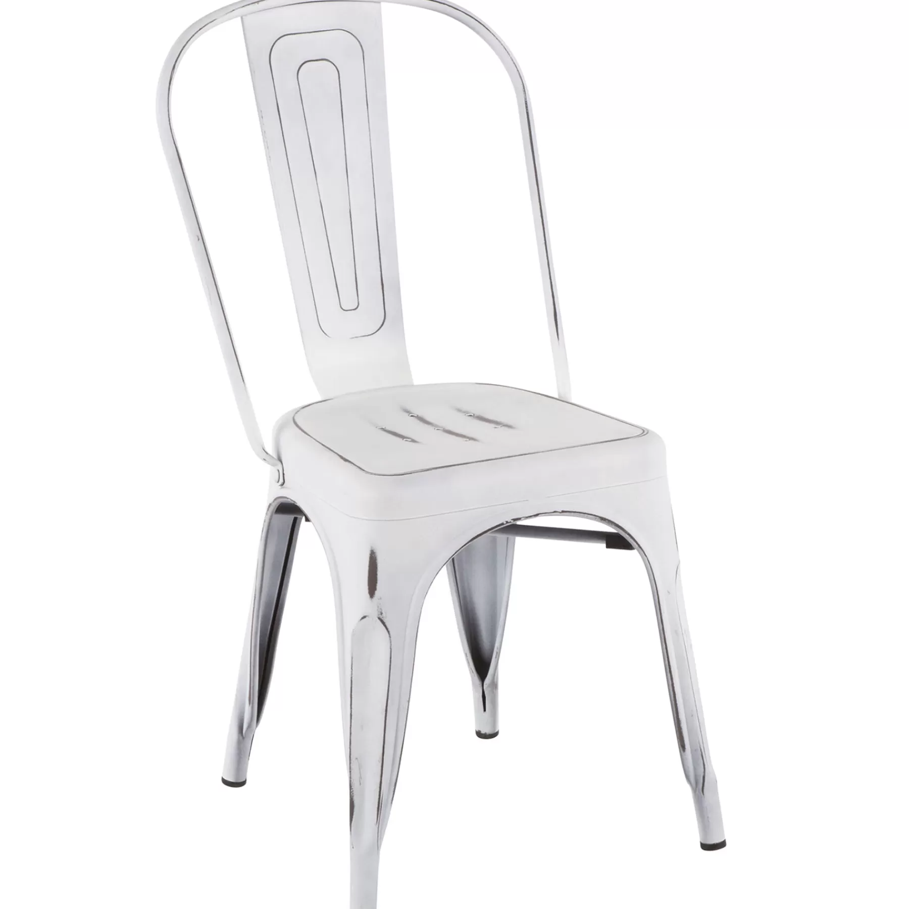 Oregon Vintage White Metal Dining Chair Opening Sales^* Online