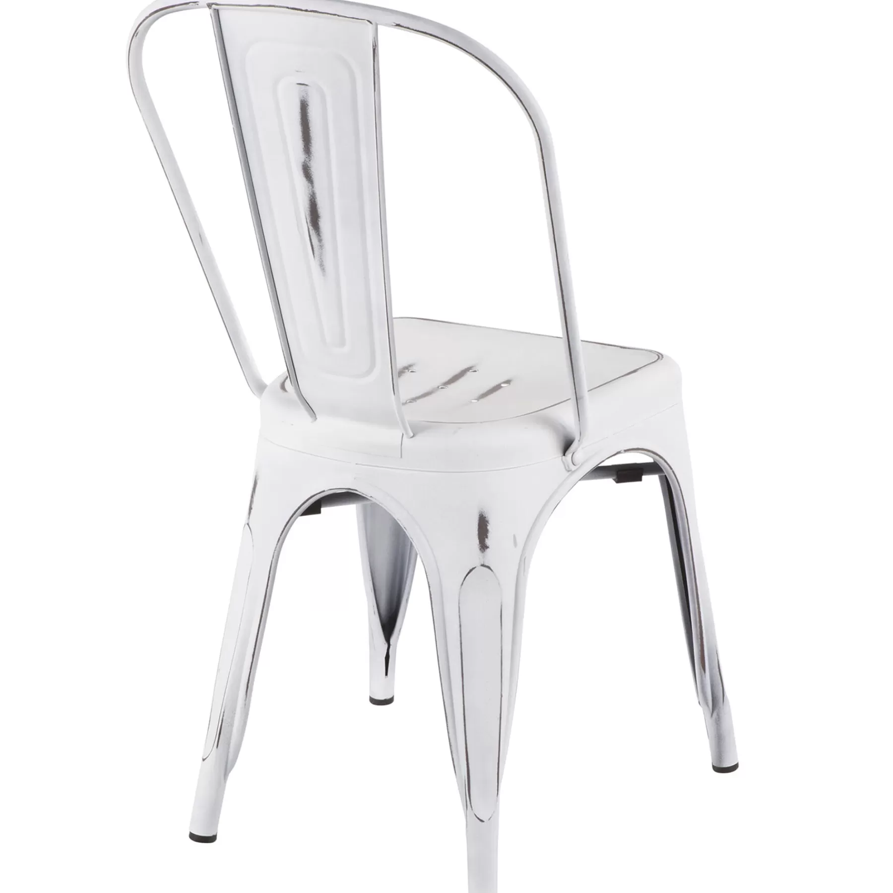 Oregon Vintage White Metal Dining Chair Opening Sales^* Online