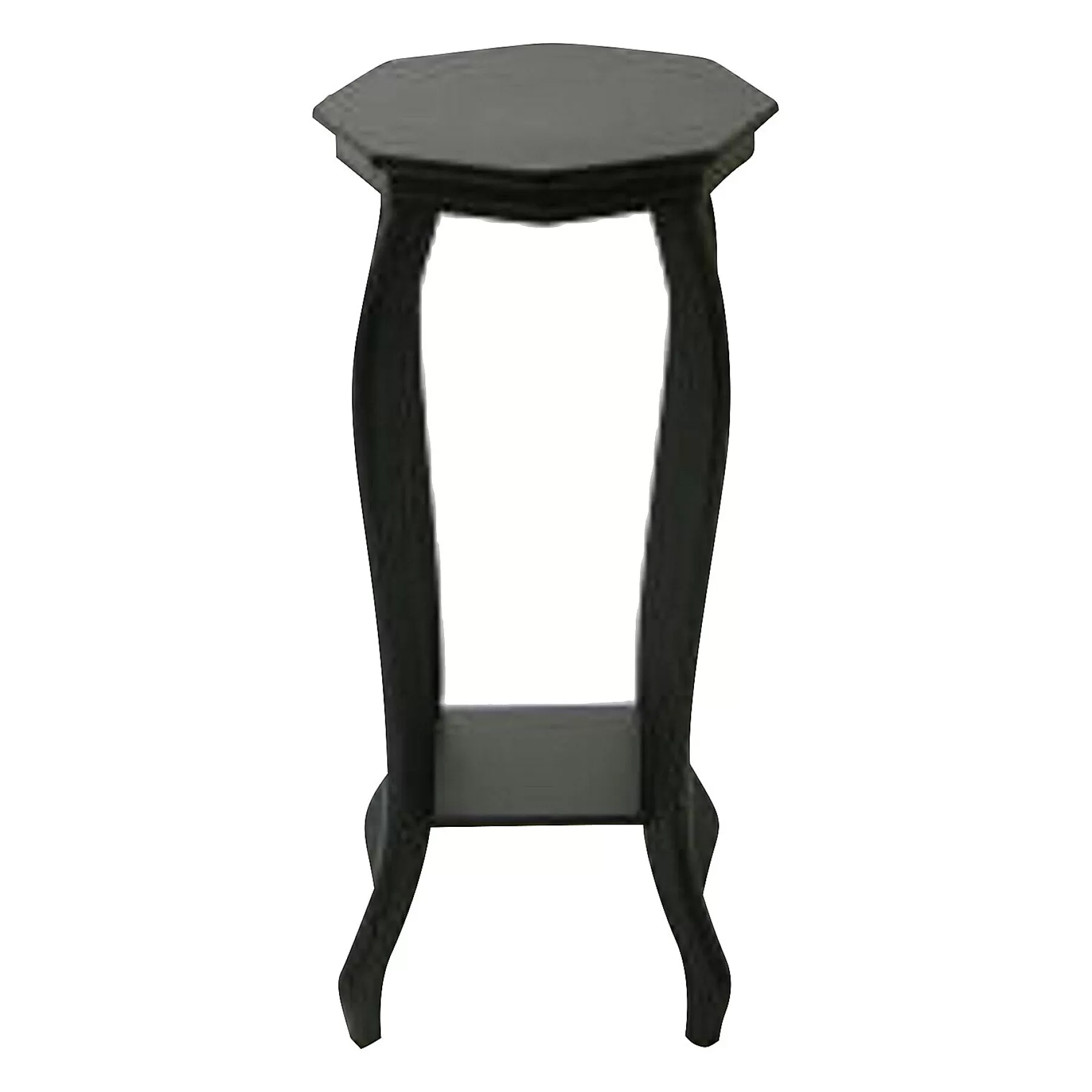 Providence Black Wood Octagon Top Plant Stand, 24 Premium^* Fashion
