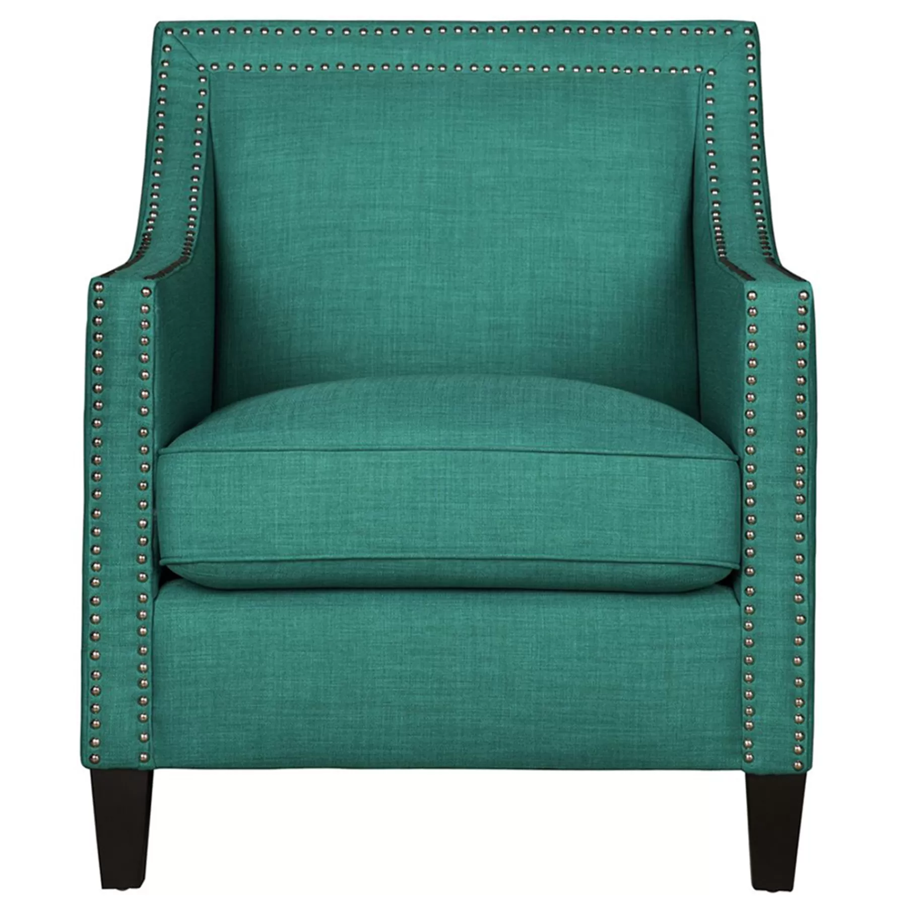 Providence Erica Studded Accent Chair, Teal Opening Sales^* Store