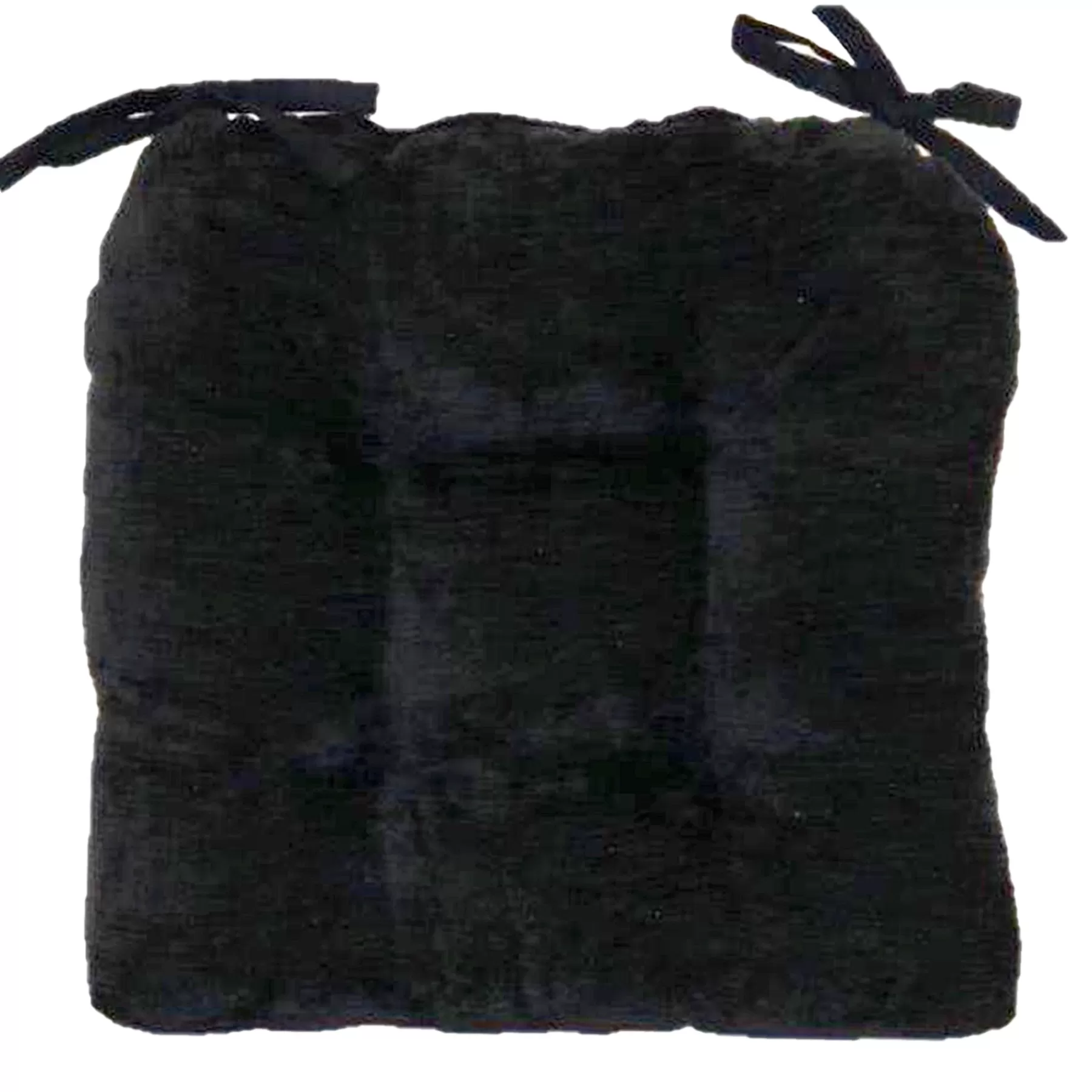 Reese Chenille Black Chair Pad Bargain Sale^* Discount