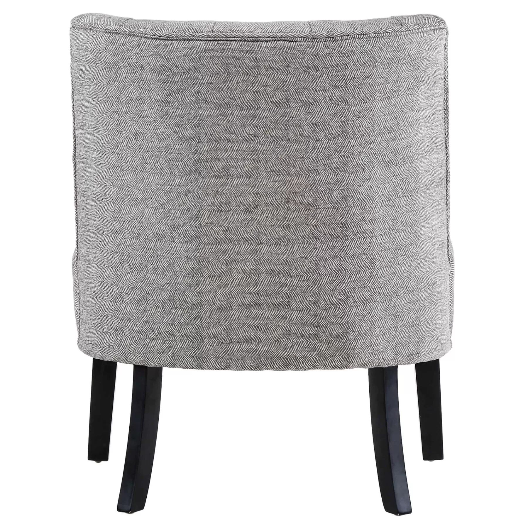 Rich Dark Grey Tufted Armless Accent Chair With Performance Fabric Opening Sales^* Outlet