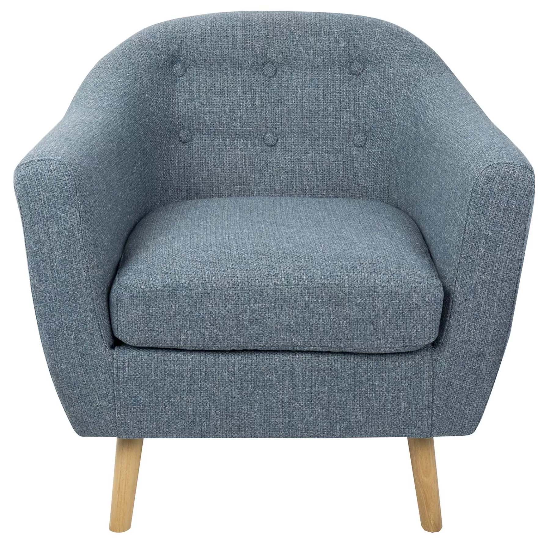 Rockwell Blue Mid-Century Modern Accent Chair Opening Sales^* Fashion