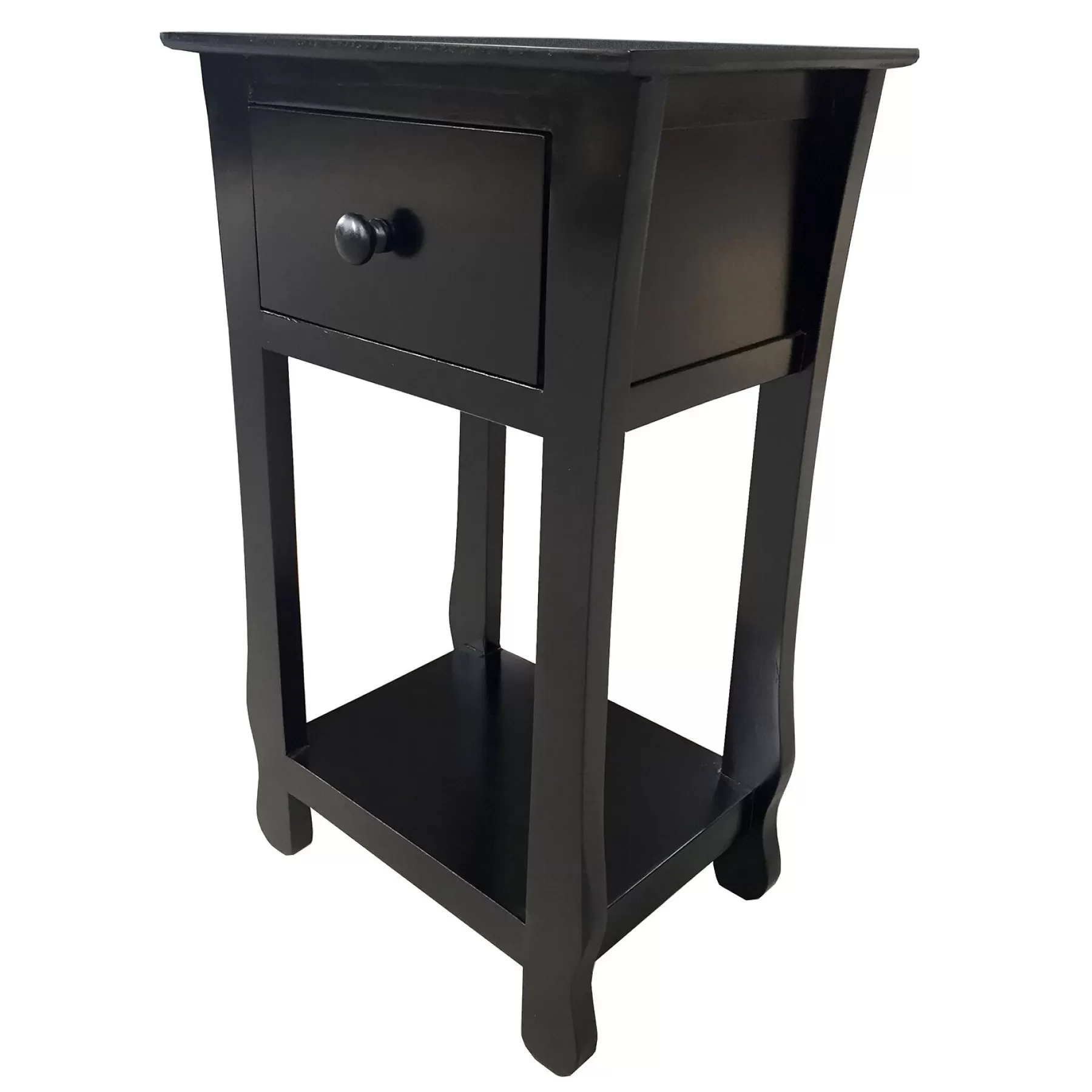 Theodore Black 1-Drawer Thick Leg End Table, 26 Cheaper^* Best