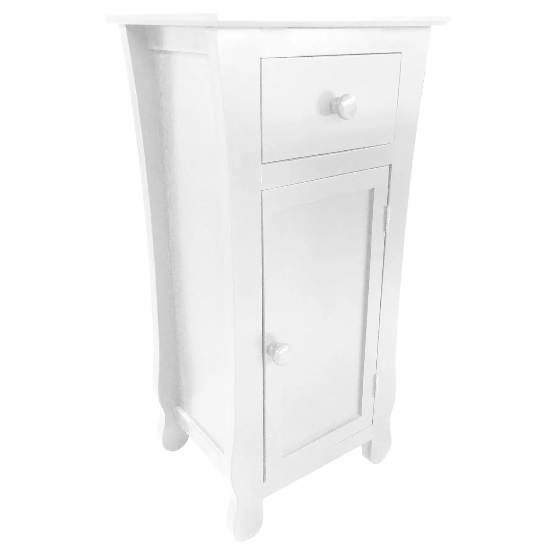 Theodore White 1-Drawer Cabinet End Table, 29 Featured^* Cheap